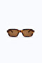 نظارات شمسية Murvik Brown طبعة الفهد بإطار عظمي للجنسين UV400 Vintage Retro - 2