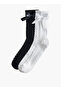 Pack of 2 Girls Socks Mid-Calf Length with Bow Detail Ramadan Collection