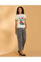 Women White Printed T-Shirt - 5
