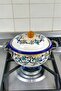 20 No. 1.7 Liter Enamel Pot, Serving, Food Camping, Picnic, Dowry - 5