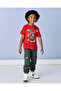 Boys Red Printed T-Shirt - 2