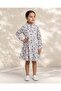 Girls White Printed Sun Dress - 3