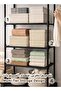 4 Rail Clothing Rack Heavy Duty Double Row with 4 Tier Center Shelves & Bottom Storage - 7