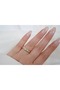 Yzk362 Medium Row Zircon Stone Goldd Platable Ring - 2