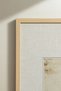 1 Piece Natural Wooden Frame Minimalist Abstract Drawing Vintage Painting - 4