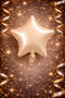 3-Piece Beige Star Balloon Set – Elegant and Stylish Party Decoration