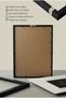 1 Piece Black Wooden Framed Dark Wood Theme Vintage Painting - 5