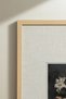 3 Pieces of Vintage Paintings with Natural Wooden Frames, Dark Flowers and Withered Branches - 4