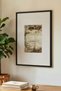 1 Piece Black Wooden Framed Vintage Painting with Dark Nature Theme - 3