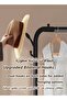 4 Rail Clothing Rack Heavy Duty Double Row with 4 Tier Center Shelves & Bottom Storage - 4