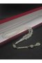 Cat's Eye Barley Cut 33-Habbali Steel Embroidered Tassel B Ankle-Length Glow-In-The-Dark Phosphorescent Prayer Beads - 6