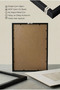 2 Pieces Black Wooden Framed Minimalist Abstract Vintage Paintings - 5