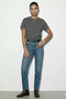 Women's Oversized Basic T-Shirt Smoked – Crew Neck, Comfortable Fit, Lettering, 100% Cotton - 4