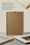 1 Piece Natural Wooden Framed Dark Faded Wood Theme Vintage Painting - 5