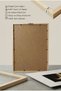 1 Piece Natural Wooden Framed Crooked Moon Night Vintage Painting - 5
