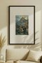 1 Piece Black Wooden Framed Vintage Painting with Nature Scenes - 2