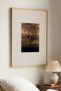 1 Piece Natural Wooden Framed Dark Faded Wood Theme Vintage Painting