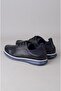 Seç M595 Haki̇ki̇ De Leather Rkek Shoes Dark Blue - 4
