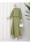 Asel Dual Pocket and Double Cover Button Detail Skirt Suit - 6