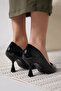 Black Patent Leather Women's Stiletto Tr18Ms01A - 6