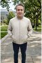 Hakim Collar with Ribbed Sleeves and Bottom, Seasonal Father's Coat