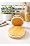 Bamboo Spice Rack with 7 Glass Jars- 2 Tier Kitchen Organizer with Spoons, Labeled Jars - 6