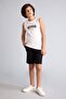 100% Cotton Elastic Waist Pocketed Pique Shorts for Boys B5925A826Sm - 2