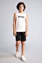 100% Cotton Elastic Waist Pocketed Pique Shorts for Boys B5925A826Sm