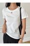 Women's Crew Neck T-Shirt - Oversized T-Shirt - 4