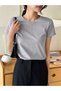 Women's Crew Neck T-Shirt - Oversized T-Shirt - 5
