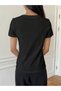 Women's Crew Neck T-Shirt - Oversized T-Shirt - 2