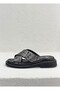 2610104Y Genuine De Leather Erli̇k Cross Strap Daily Comfortable Summer Slippers 4 cm Sole for Women - 3