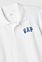 Boy's Logo Detailed Pique White Polo T-Shirt - 2