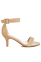 Women's Raffia Kitten Heel Sandals in Natural - 2