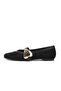 Freya Black Color Heart Buckled Women Ballet Flats - 7
