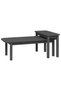 Coffee table set, 2 pieces, grey, solid pine wood - 2