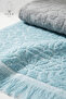 12-Pack of 6Pcs Turquoise-6Pcs Gray 30X50 cm P Cotton U Kitchen Towels - 5