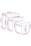 Stackable coffee tables, 3 pieces, gray sonoma oak, engineered wood - 6