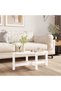 Coffee table, white, 87x48x35 cm, solid pine wood