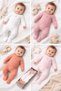 Full Newborn Baby 0-3 Months 3-6 Months Set with Bodysuit and Booties, Boxed Set of 5 (100% Cotton Standard and Low Weight Birth Baby Size)