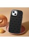 iPhone 14 Plus Compatible Camera Protected Black Soft Silicone Phone Case Bowknot Patterned - 2