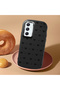 Samsung Galaxy A54 Compatible Camera Protected Black Soft Silicone Phone Case Bowknot Patterned - 2