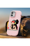 iPhone 16 Pro Max Compatible Camera Protected Pink Soft Silicone Phone Case Fashion Patterned - 6