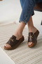 Bitter Brown Genuine Leather Slippers Tr31My62E - 6