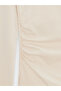 32780 V-Neck Ruched Top-Stone - 7