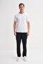 Men's White Crew Neck T-Shirt 46180 - 2