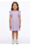 Girls Dress Frill Sleeve, 5-6Y