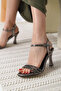 Women's Platinum Stone Sandals Tr20My09G - 6