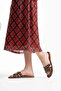 Bitter Brown Genuine Leather Slippers Tr31My68F - 6