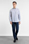 Gray Long Sleeve Pocketless Slim Fit 100% Cotton Shirt 1004260163 - 2